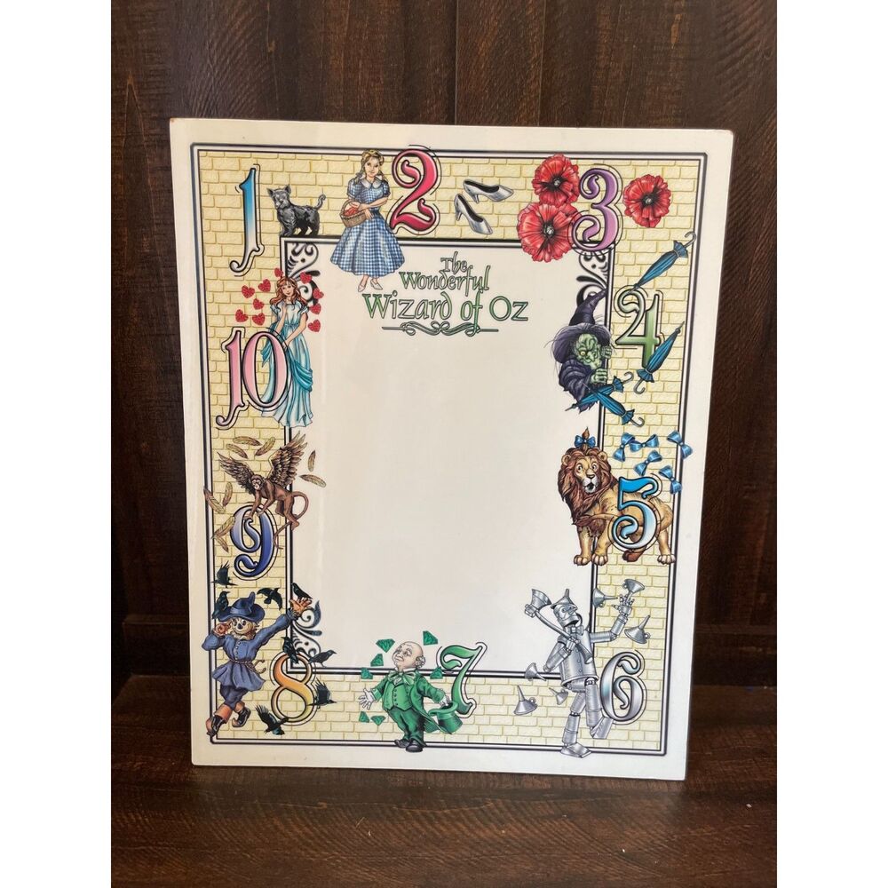 Vintage Wizard of Oz Ceramic Memo Board / Decorative Wall Plaque
